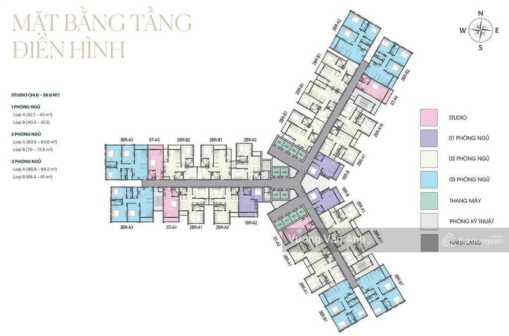 Căn hộ 1pn 43m2 view hồ siêu đẹp tầng trung gamuda central park ưu đãi tốt đợt 1 khi mở bán