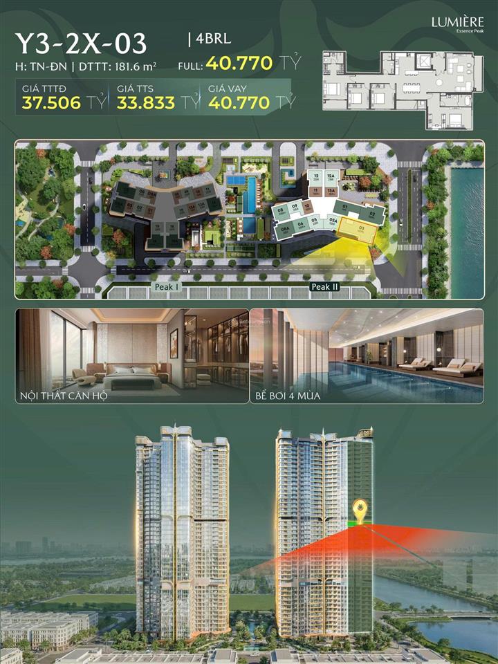 Quỹ căn độc quyền đẹp nhất lumière cổ loa  view hồ  tầng cao  giá tốt thị trường  0855 448 ***