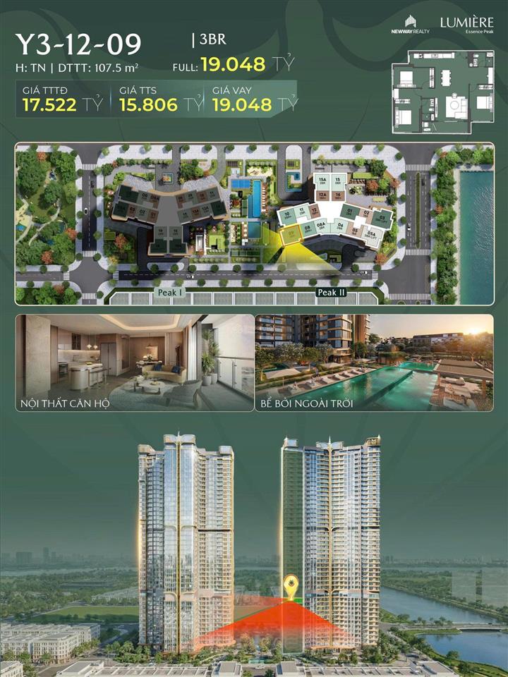 Quỹ căn độc quyền đẹp nhất lumière cổ loa  view hồ  tầng cao  giá tốt thị trường  0855 448 ***