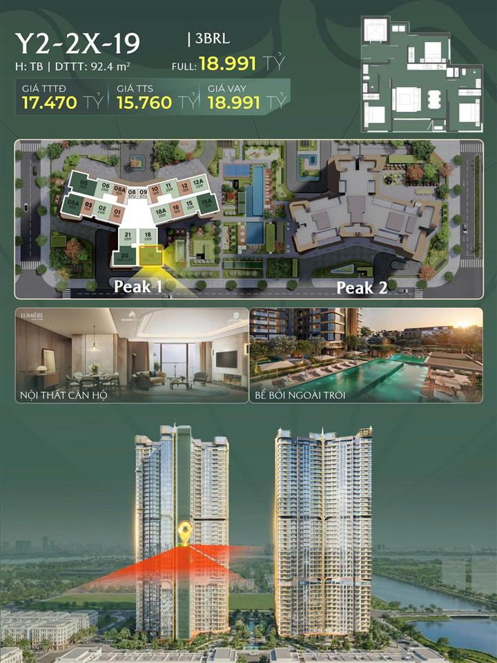 Quỹ căn độc quyền đẹp nhất lumière cổ loa  view hồ  tầng cao  giá tốt thị trường  0855 448 ***