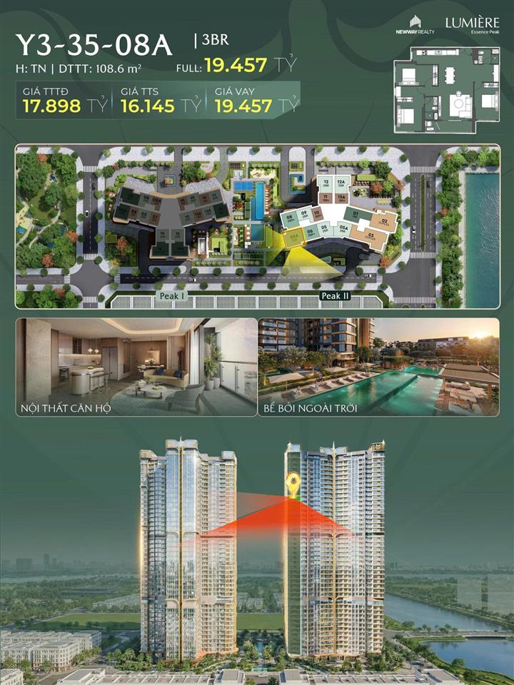 Quỹ căn độc quyền đẹp nhất lumière cổ loa  view hồ  tầng cao  giá tốt thị trường  0855 448 ***