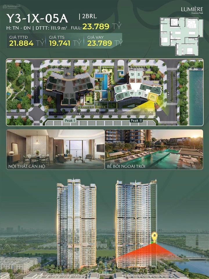 Quỹ căn độc quyền đẹp nhất lumière cổ loa  view hồ  tầng cao  giá tốt thị trường  0855 448 ***