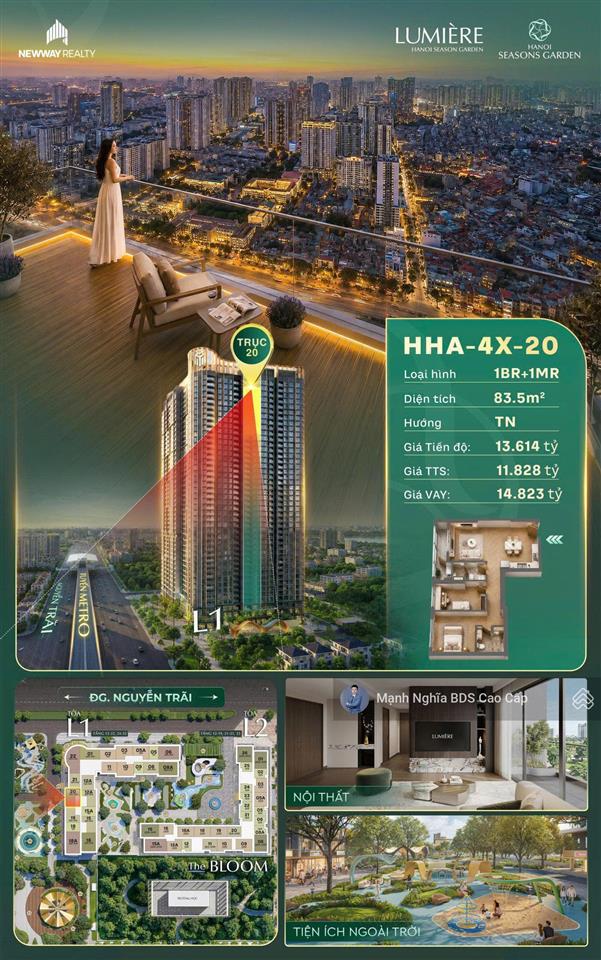 Giỏ hàng quỹ căn hot nhất lumière hanoi seasons  hỗ trợ vay  giá tốt  không chênh  0855 448 ***
