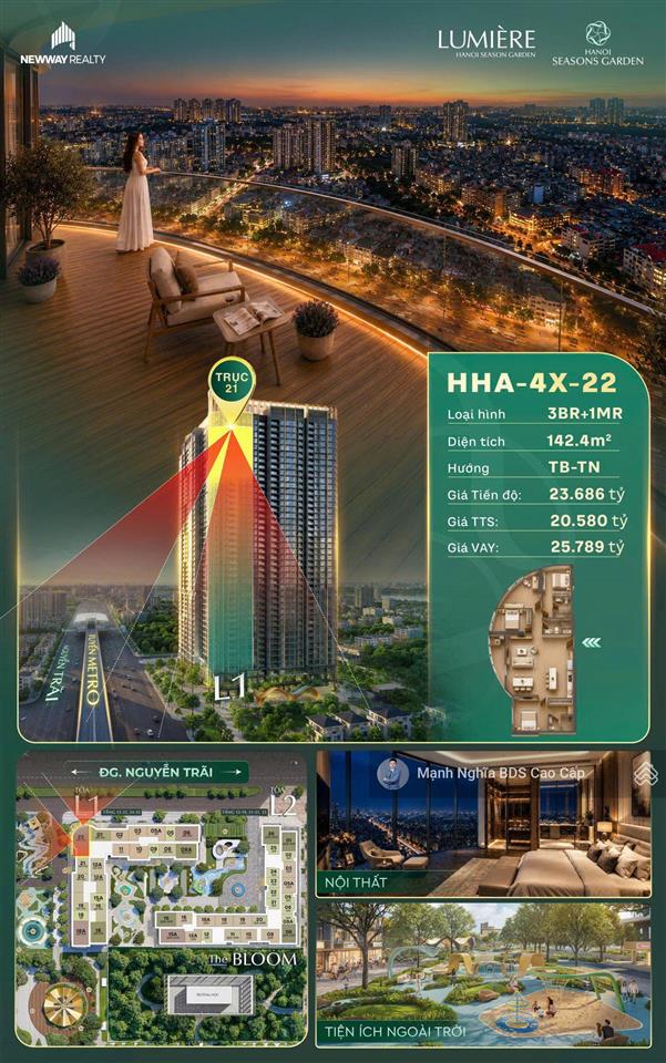 Giỏ hàng quỹ căn hot nhất lumière hanoi seasons  hỗ trợ vay  giá tốt  không chênh  0855 448 ***