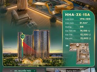 Căn 1pn+1 đẹp hiếm tại lumière hanoi seasons  view nội khu resort 0855 448 ***