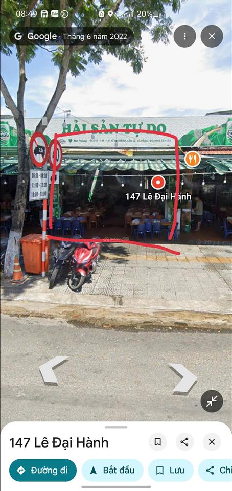 Chính chủ cần bán đất mặt tiền trục đường lê đại hành, đà nẵng