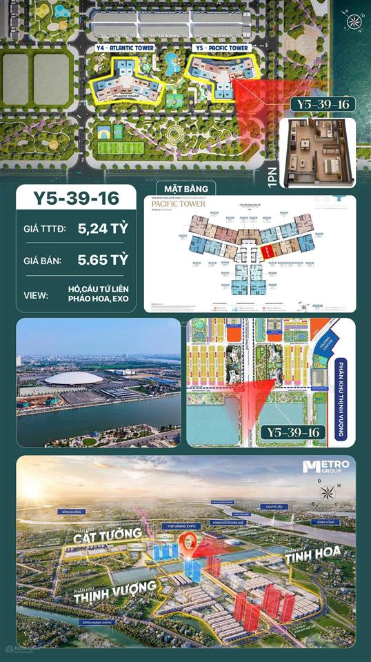 Bán cc imperia signature cổ loa, 5,6 tỷ, 46,8m2, view hồ, cầu tứ liên và pháo hoa