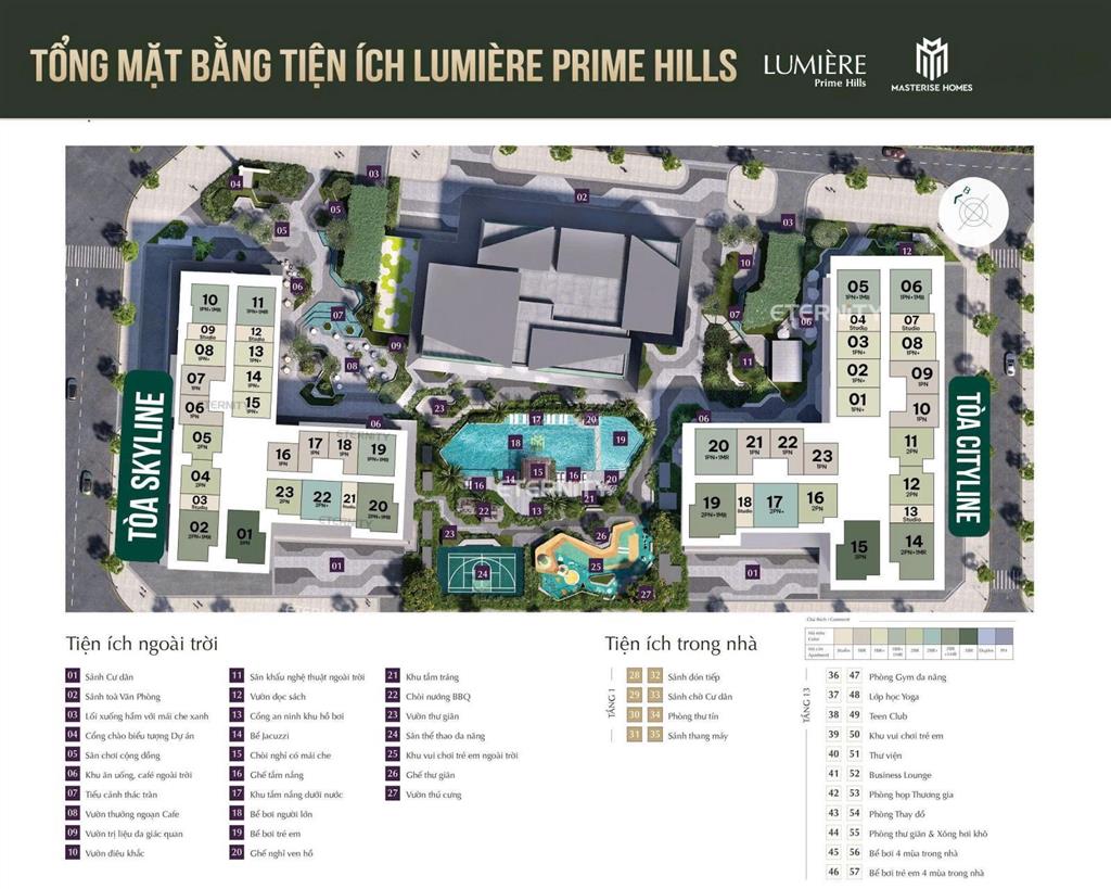 Bán cc 1 phòng ngủ tại lumière prime hills, 4,7 tỷ, 40,8m², 115tr