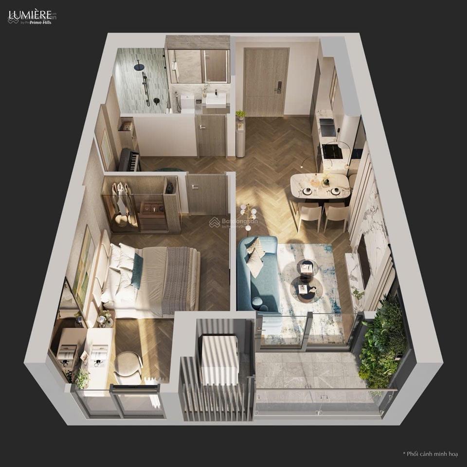 Bán cc 1 phòng ngủ tại lumière prime hills, 4,7 tỷ, 40,8m², 115tr