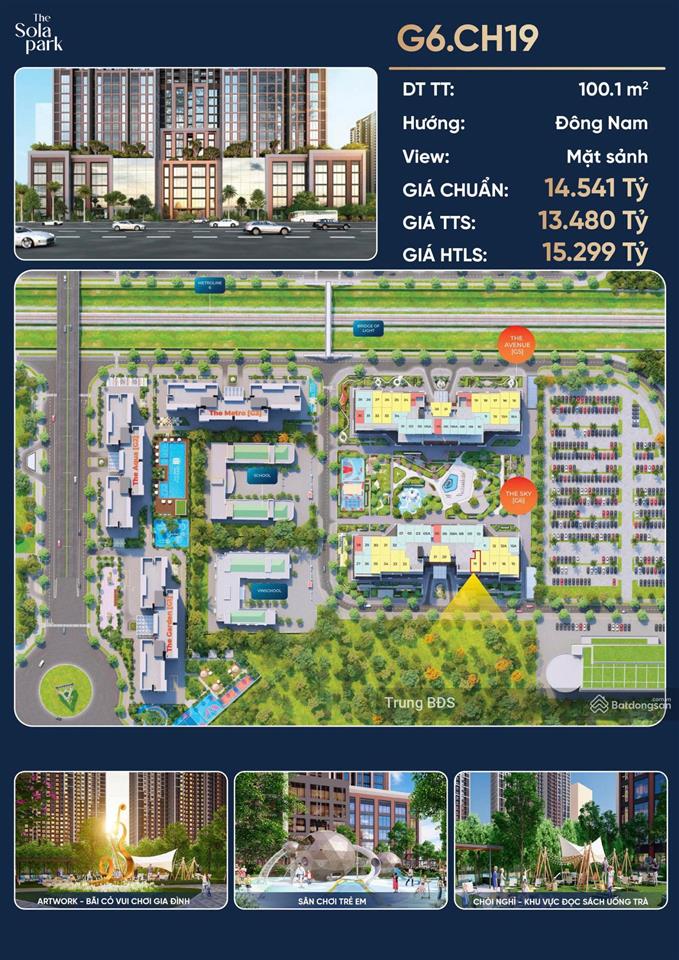 Bán shop chân đế toà g6 the sola park mặt sảnh tòa văn phòng, kinh doanh cực tốt trực tiếp từ cđt