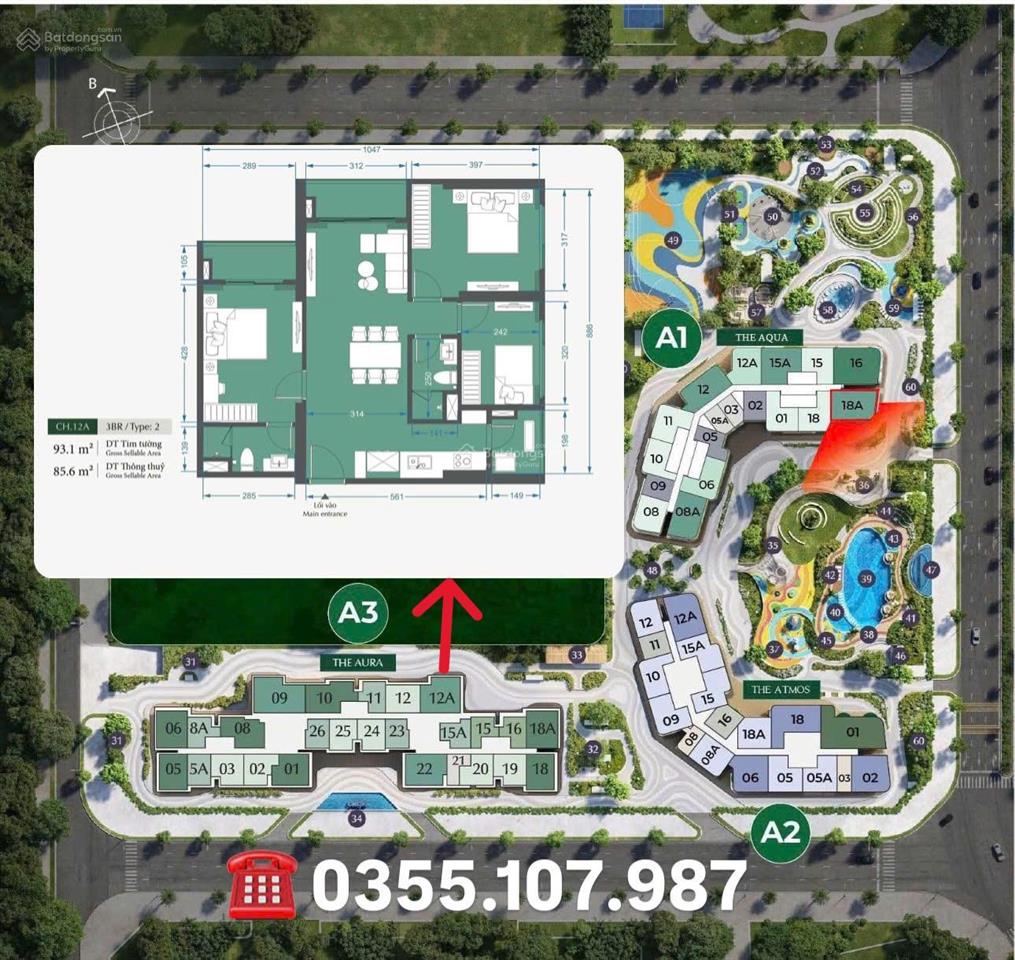 Bán nhanh căn 3pn/85,6m² lumiere evergreen giá chỉ 8 tỷ, vay 80% ahls. vốn vào 2,66 tỷ, hướng mát