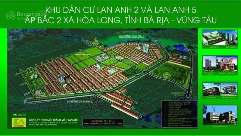 Cần bán đất lan anh 5 hoà long, bà rịa. diện tích 100m2 thổ cư giá 1 tỷ 050tr chốt.  0966 375 ***