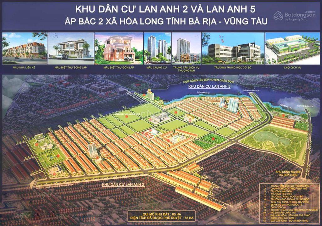Bán gấp đất nền dự án lan anh residential, 1,1 tỷ vnd, 126m2, bà rịa, vũng tàu