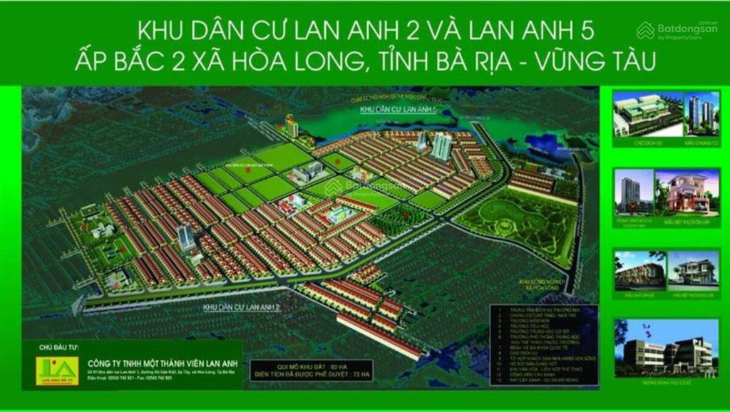 Bán gấp đất nền dự án lan anh residential, 1,1 tỷ vnd, 126m2, bà rịa, vũng tàu