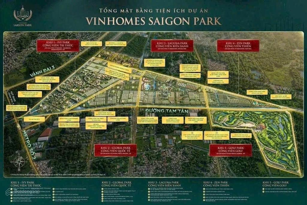 Bán shophouse 4 tỷ, 50m2 tại vinhomes saigon park, 6pn, 5wc, 4 tầng