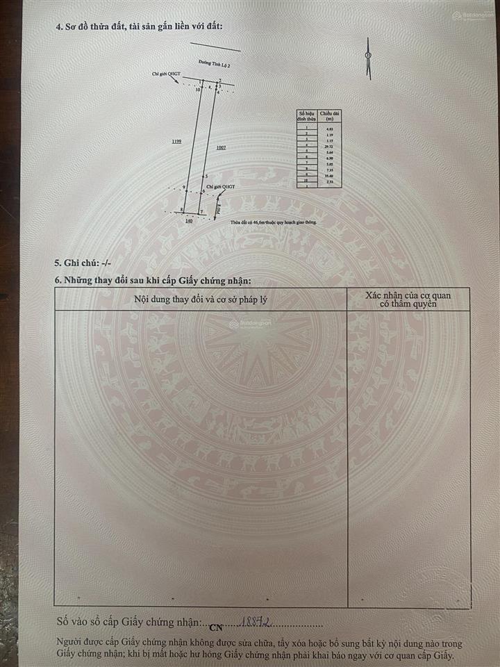 Chính chủ cần bán lô đất 2 mặt tiền tỉnh lộ 2 diên phước giá chưa tới 17tr/m2