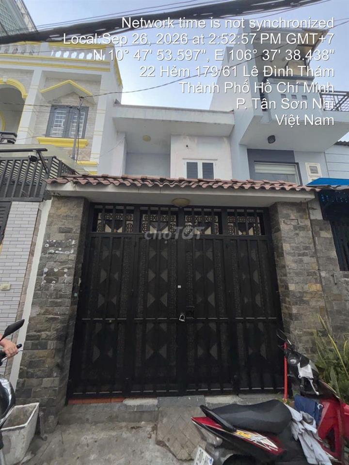 Bán nhà 179/61/9 Lê Đình Thám, 4x13, 1 lầu giá 4.8 tỷ
