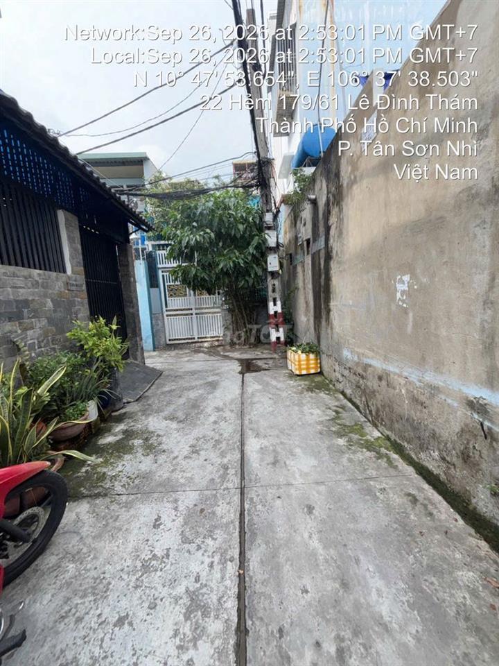 Bán nhà 179/61/9 Lê Đình Thám, 4x13, 1 lầu giá 4.8 tỷ