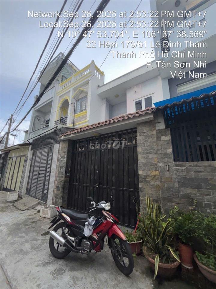 Bán nhà 179/61/9 Lê Đình Thám, 4x13, 1 lầu giá 4.8 tỷ