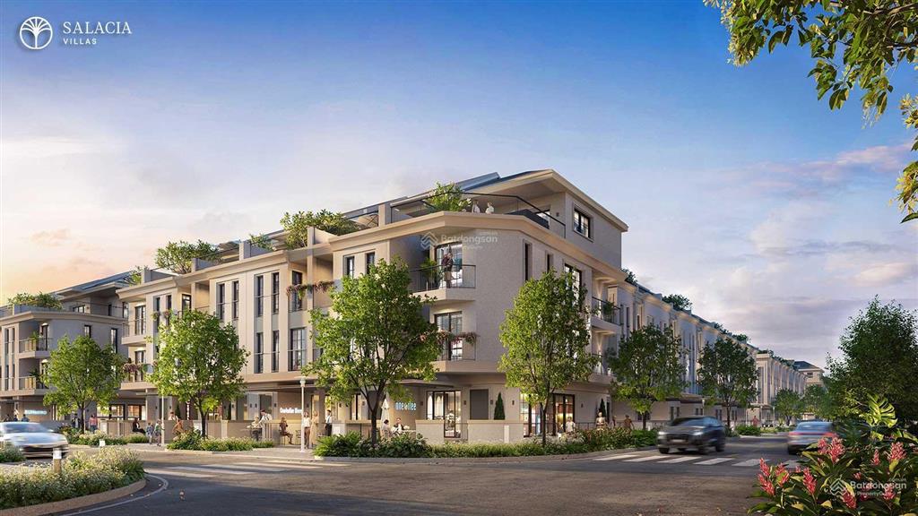 Bán biệt thự salacia villas, 4,8 tỷ, sd 229,3m2, 4pn, 6wc, sổ hồng từng căn