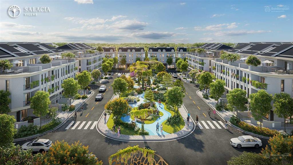 Bán biệt thự salacia villas, 4,8 tỷ, sd 229,3m2, 4pn, 6wc, sổ hồng từng căn