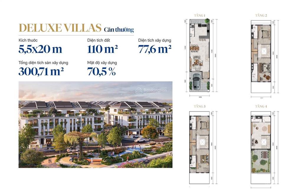Bán biệt thự salacia villas, 4,8 tỷ, sd 229,3m2, 4pn, 6wc, sổ hồng từng căn