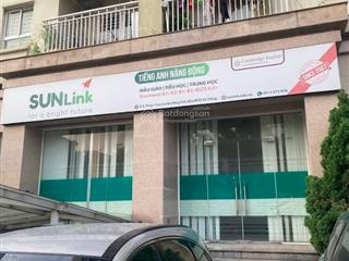 Cho thuê shophouse chân đế toà sunrise building 3a mặt đường nguyễn lam, 179m2 riêng biệt