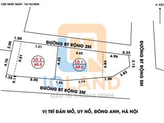 E cần bán 60m2 đản mỗ, uy nỗ, gần bến xe đông anh