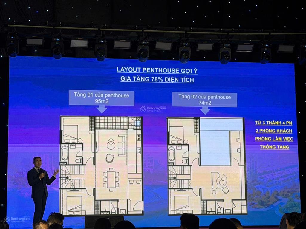 Chỉ 2t7 sở hữu ngay căn penthouse slight tower view pháo hoa trung tâm thành phố