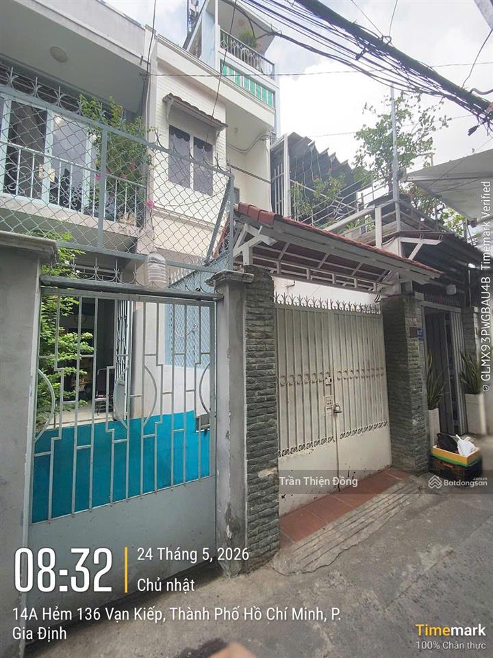 Chính chủ gấp bán nhà hxh vạn kiếp, p3 bình thạnh cn=64,3m2  2 tầng chỉ 7,65 tỷ.  0913 620 ***