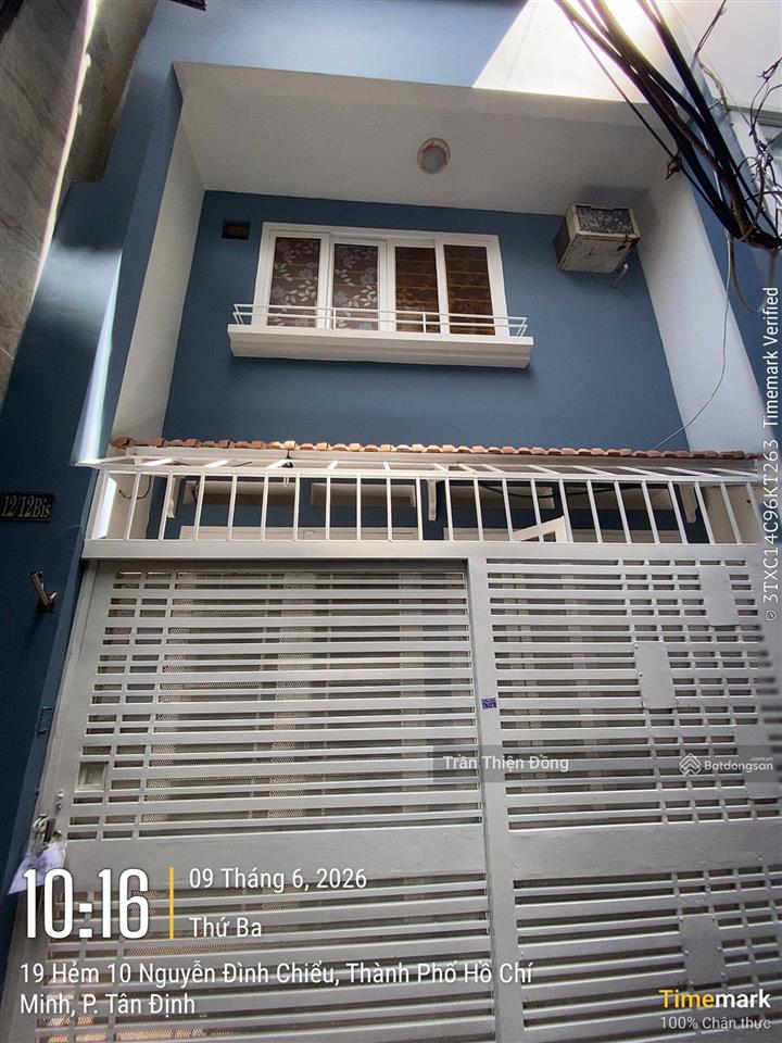 Chủ gửi bán nhà nguyễn đình chiểu p. đa kao  q.1  đoạn 2 chiều  3 tầng, cn=21,2m² giá 5,1 tỷ tl