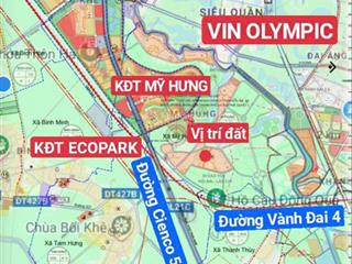 Chỉ 7x tr/m2 đất cạnh kđt mỹ hưng  ngõ thông ô tô tải  gần vinhomes olympic  0977 690 ***