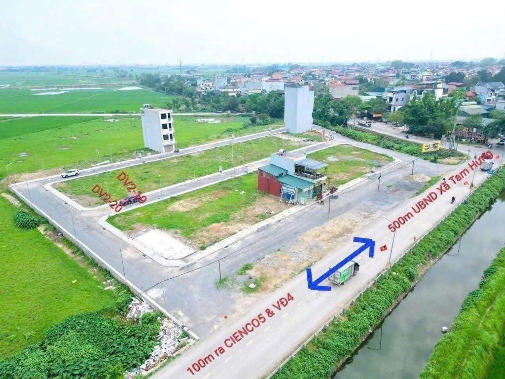 ✨nhỉnh 8 tỷ -  ĐẤT DV SONG KHÊ TAM HƯNG – ĐƯỜNG Ô TÔ TẢI – VIEW VINHOMES🏡0977690119 📍 Lô đất dịch vụ Tam Hưng, mặt tiề