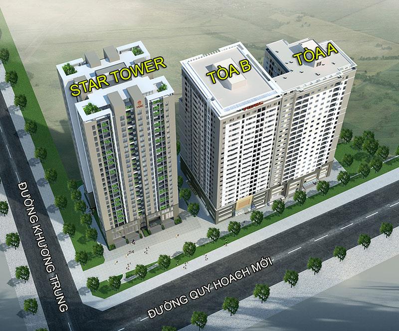 Cho thuê căn góc tòa c star tower 283 khương trung, 15 triệu, 92m2, hàng hot!