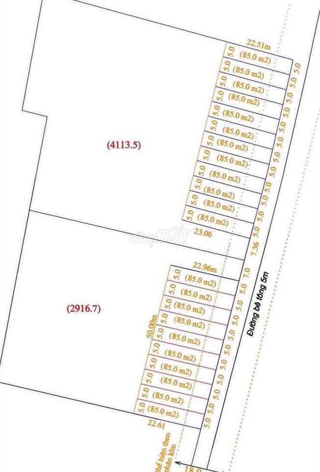 1ty2 85m2 đất ODT cách chợ chánh lưu 2km