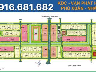 Bán nhanh nền nhà phố kdc vạn phát hưng phú xuân dt 6x22 giá 42tr/m 0916 681 ***