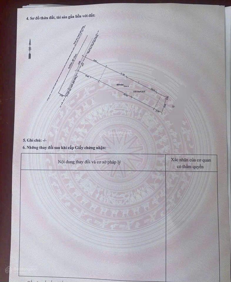Bán đất tặng kho xg gần ngã tư chiêu liêu dt 154m tc 100m ngang 5x31 giá 3ty650  0906 309 ***gc