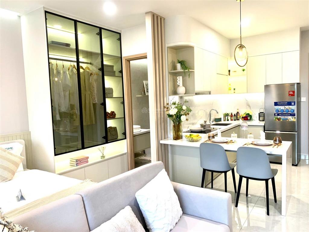 Căn hộ 1 phòng ngủ 46m2, giá 1 tỷ 060, ngân hàng hỗ trợ 80%, lãi suất 5,4%/năm, đầy đủ nội thất