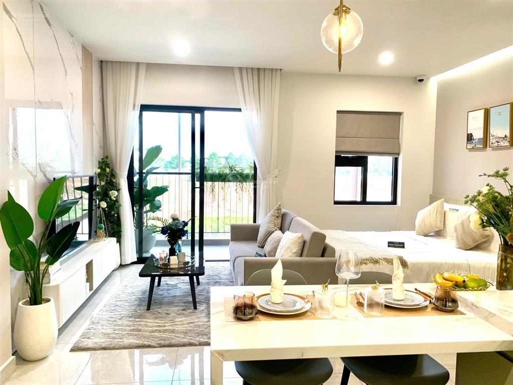 Căn hộ 1 phòng ngủ 46m2, giá 1 tỷ 060, ngân hàng hỗ trợ 70%, lãi suất 5,4%/năm, đầy đủ nội thất!