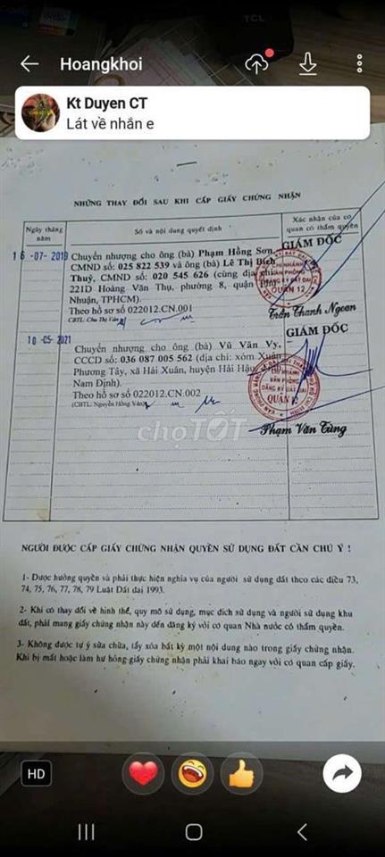 Đất Trống thổ cư