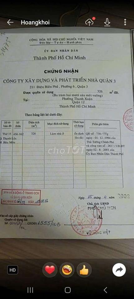 Đất Trống thổ cư