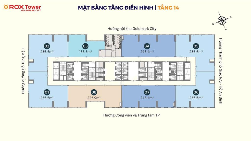 Người nhà nhờ cho thuê sàn văn phòng giá tốt nhất rox tower hồ tùng mậu. dt236m ,10$