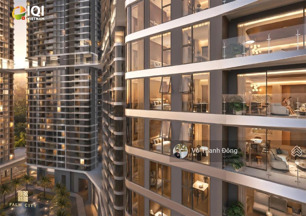 Bán căn hộ 1 phòng ngủ 66m2 palm river, view thoáng, mở bán đợt đầu, chỉ 9,8 tỷ bao hết