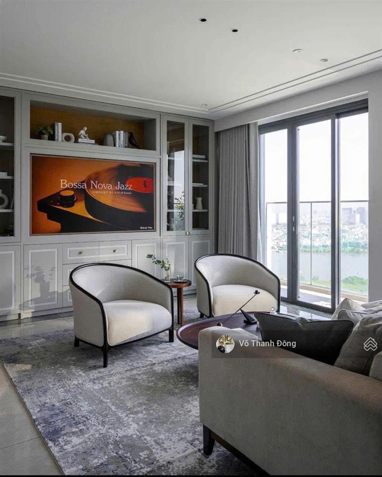 Bán căn loft 3 phòng ngủ the crest 155m2 view sông và landmark 81, nội thất đẹp, chỉ 55 tỷ