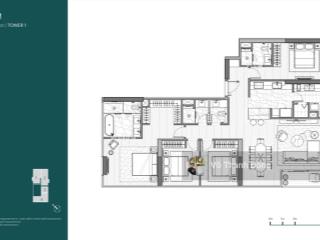 Bán căn hộ 4 phòng ngủ 166m2 narra empire city, view sông vĩnh viễn, giá 65 tỷ bao hết, đã ký hđmb