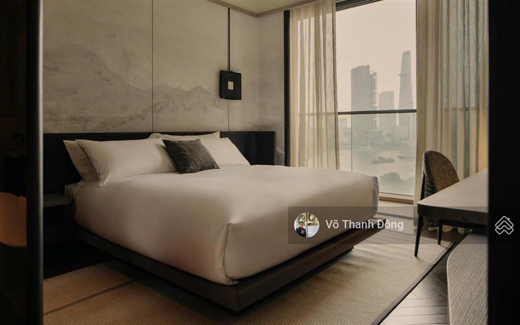 Cho thuê cove empire city 3 phòng ngủ 155m², view sông và quận 1, nội thất cao cấp