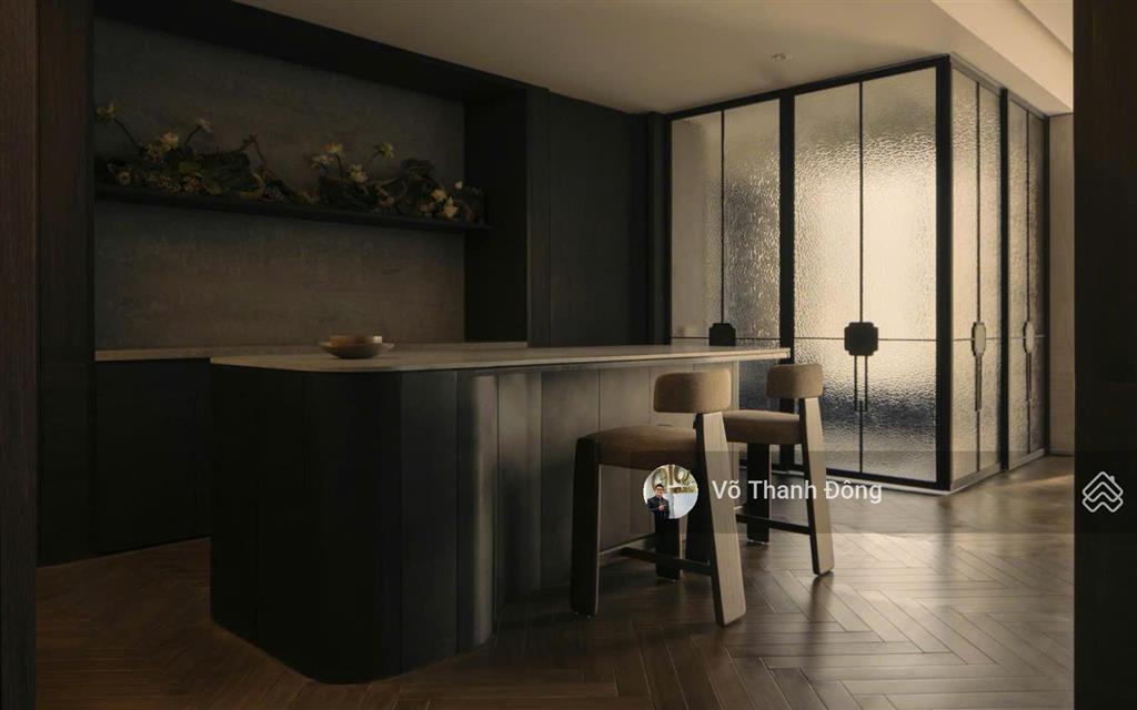 Cho thuê cove empire city 3 phòng ngủ 155m², view sông và quận 1, nội thất cao cấp