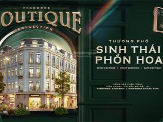 Mở bán shophouse boutique vinhomes smart city 4 tầng