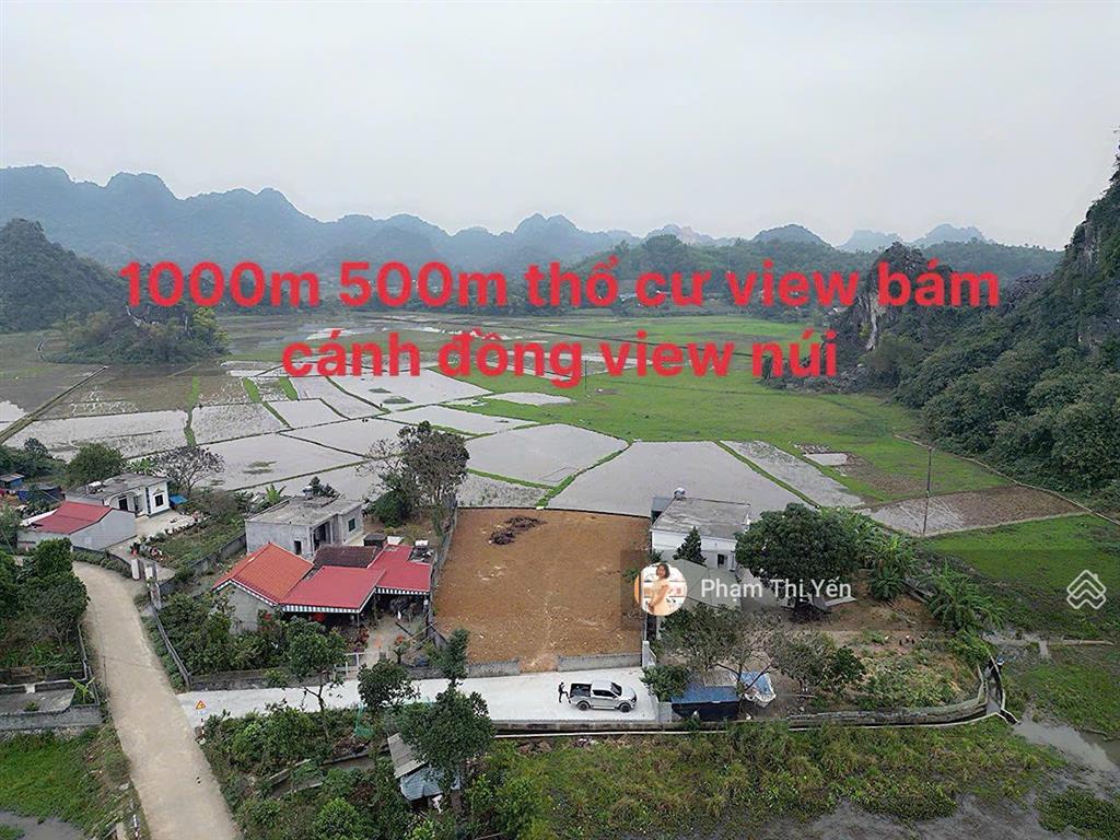 Chính chủ cần bán mảnh đất 982m2 có 500m2 ont view và bám cánh đồng tại lương sơn, giá hấp dẫn