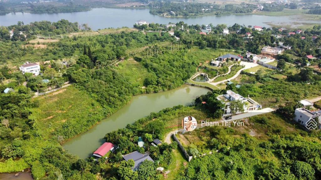 Siêu phẩm lô góc 497m2 có 108m2 thổ cư tại dự án boca gần hồ đồng chanh, cư yên, lương sơn